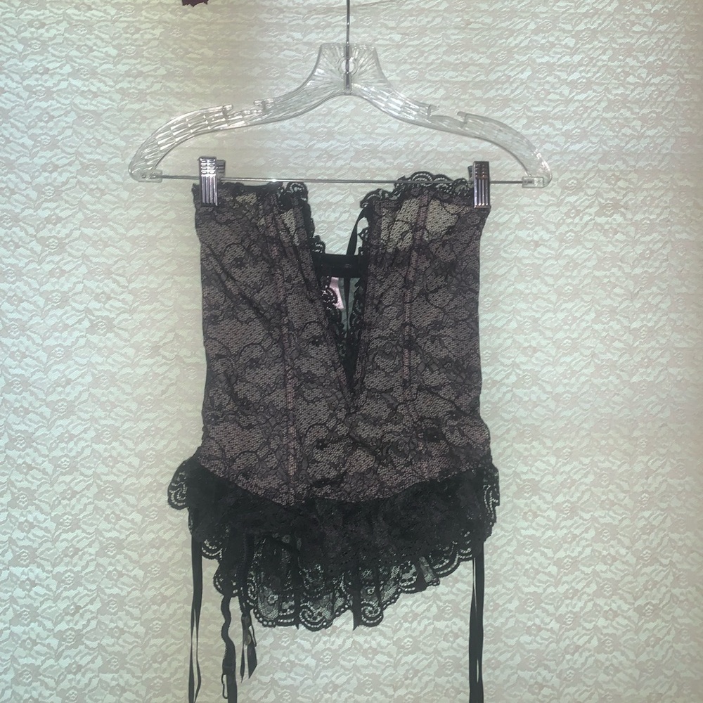 Black corset.